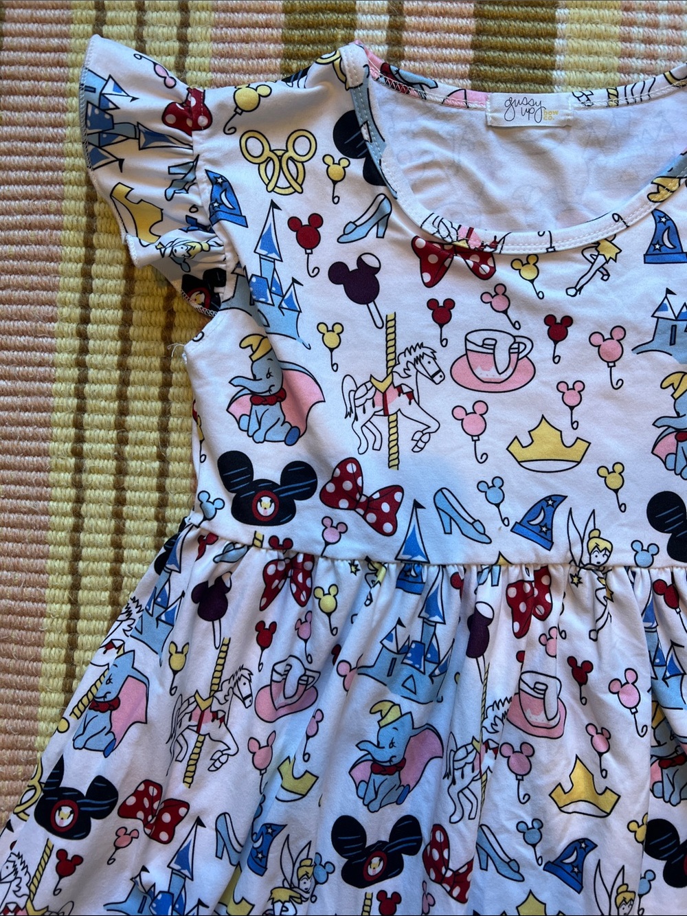 Girls' Disney Parks Print Flutter Sleeve Dress